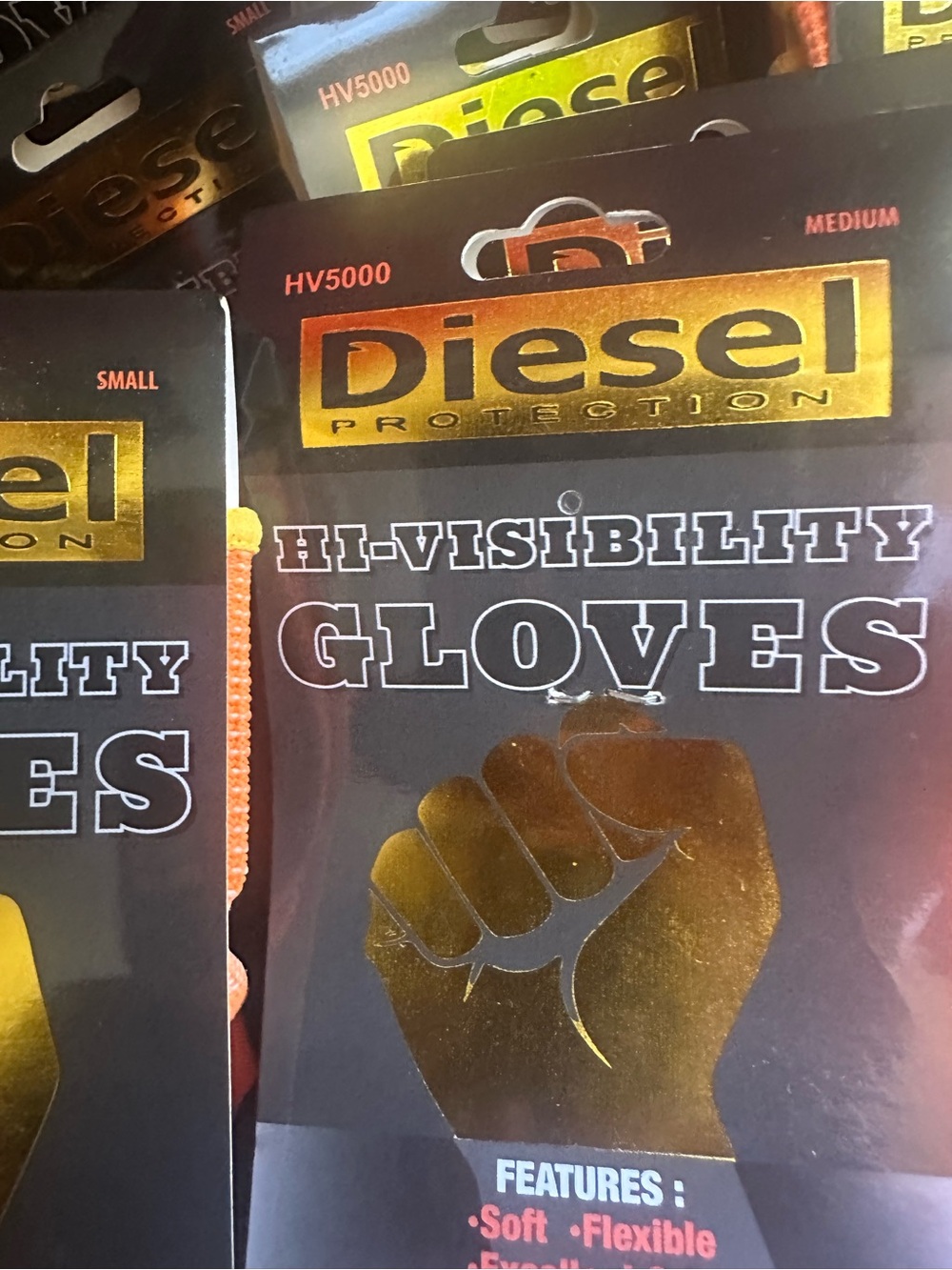 BUNDLE•22 pr Diesel High-Visibility Work Gloves - Picture 5 of 5